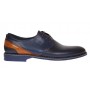 Pantofi barbati casual din piele naturala bleumarin SIR142BL